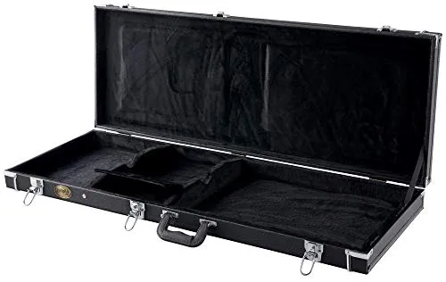 Rocktile E-Gitarrenkoffer Deluxe 4/4 Schwarz Strat Tele