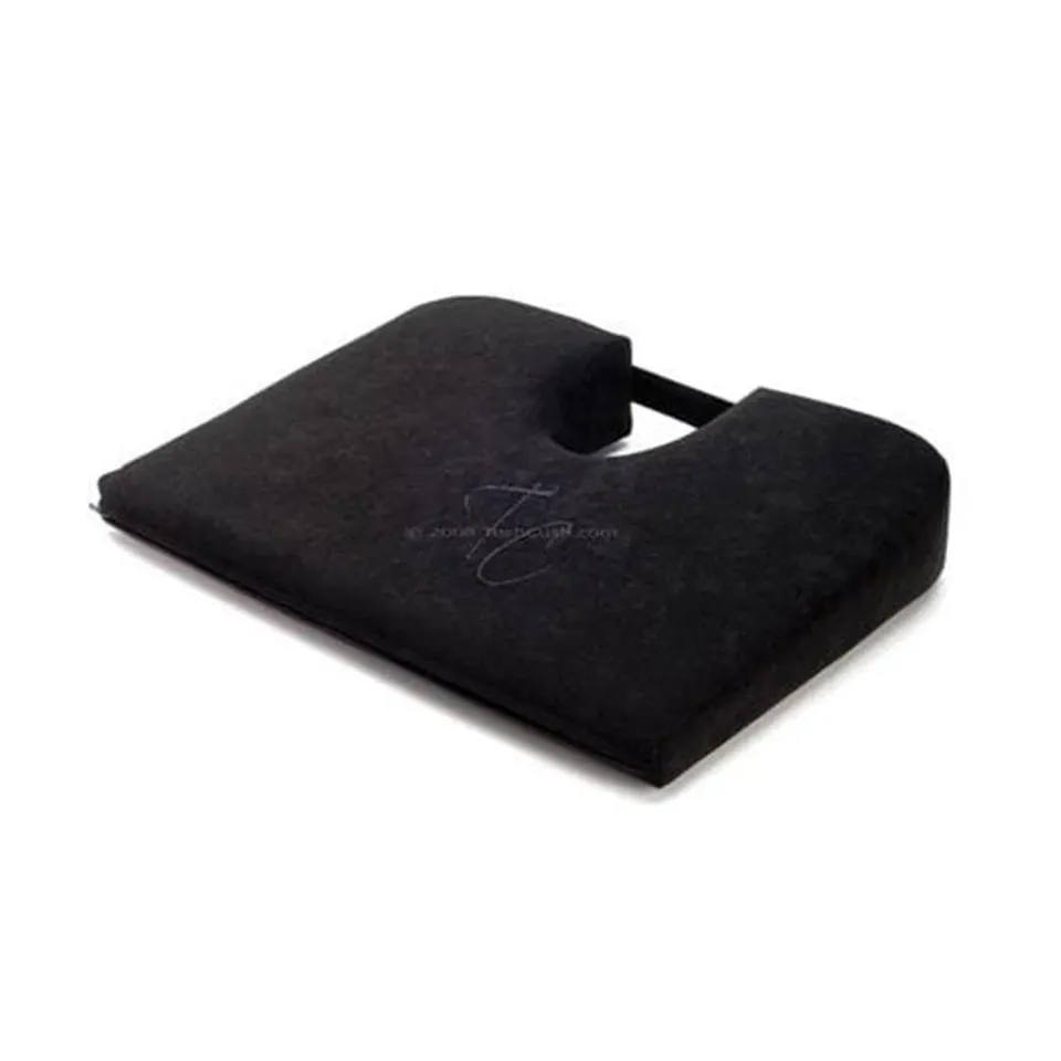 Tush-Cush Original Sitzkissen Schwarz Velours