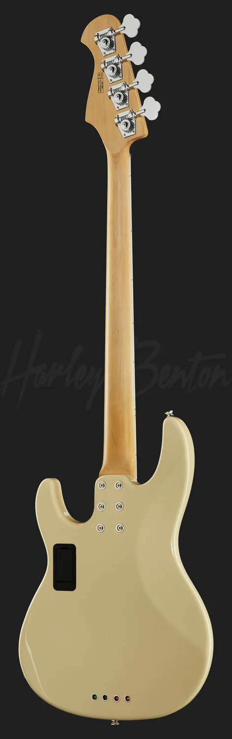 Harley Benton Pro MP-4EB Creme E-Bass Split-Coil aktiv