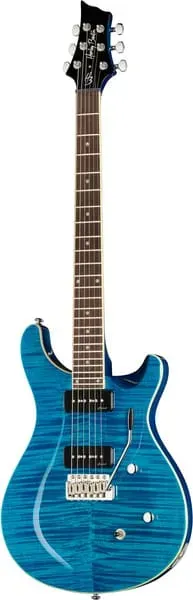 Harley Benton CST-24T P90 E-Gitarre Ocean Flame mit Tremolo
