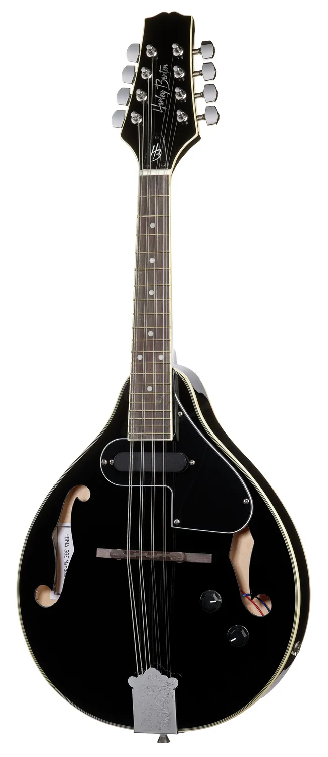 Harley Benton Custom MA-50E Mandoline Black Elektro A-Style