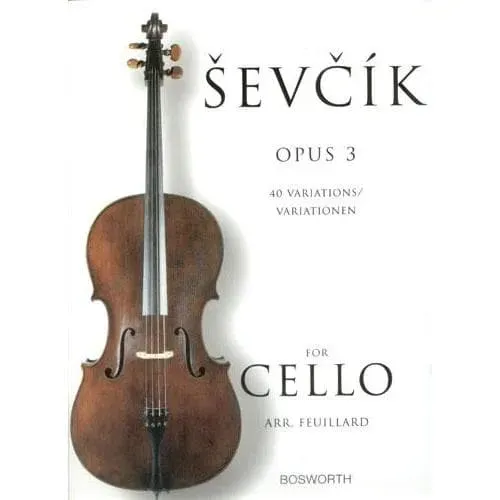 Sevcik 40 Variationen op. 3 Cellonoten Feuillard