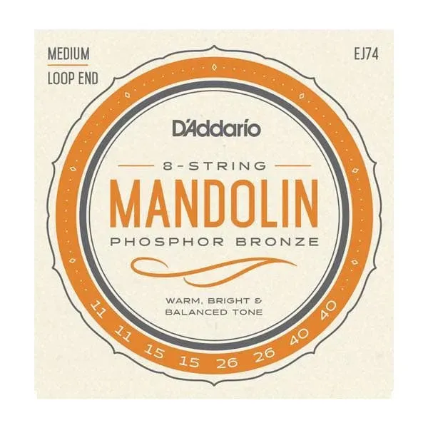 D'Addario Mandolinensaiten Phosphor Bronze Satz Loop