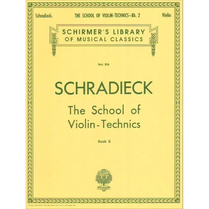 Schirmer Schradieck School Book 2 Violin-Noten Technik
