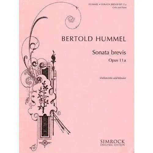 Hummel Sonata brevis op. 11a Cello Noten Klavier
