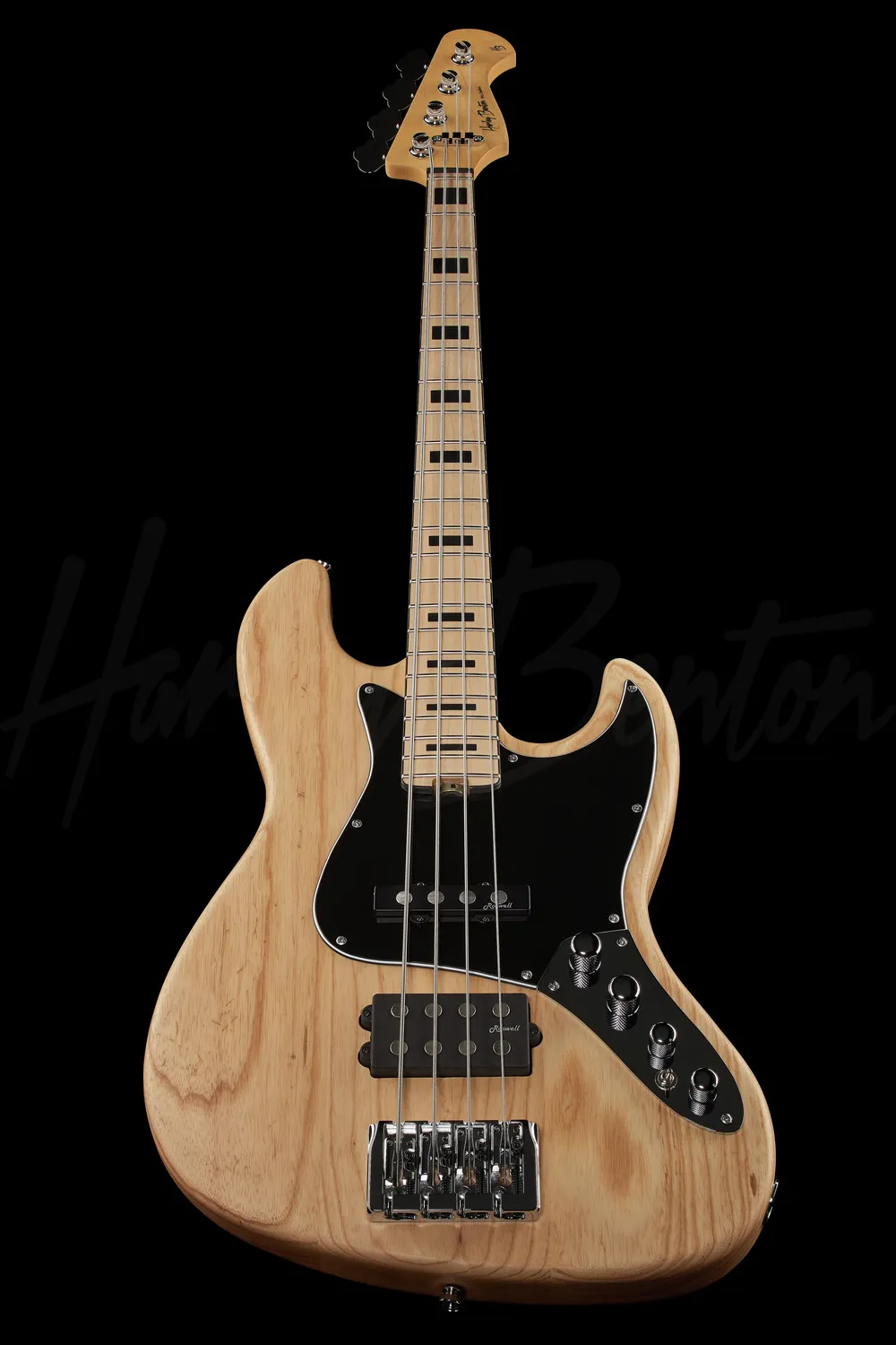 Harley Benton MJ-4MN E-Bass Natural Aktiv DAddario