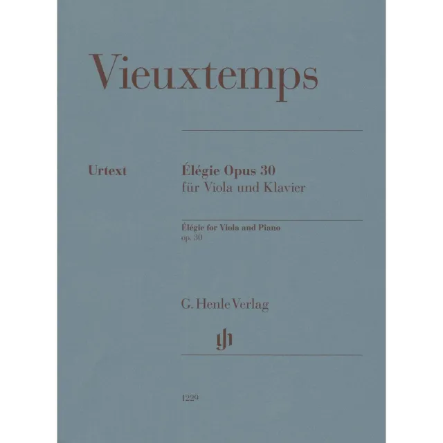 Henle Vieuxtemps Elegie Op. 30 Noten Bratsche Klavier