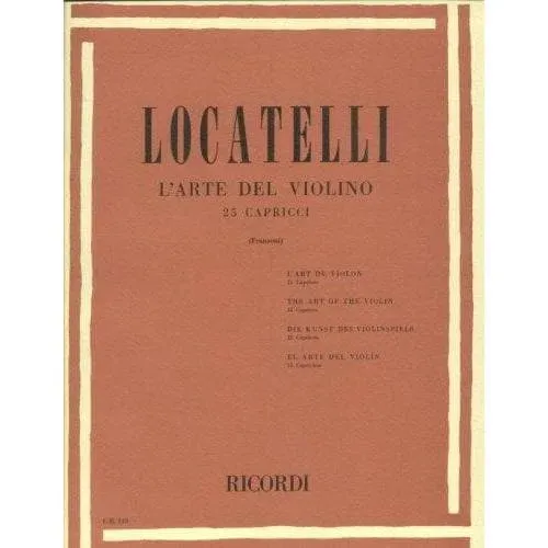 Ricordi Locatelli Art of the Violin Noten Violine solo