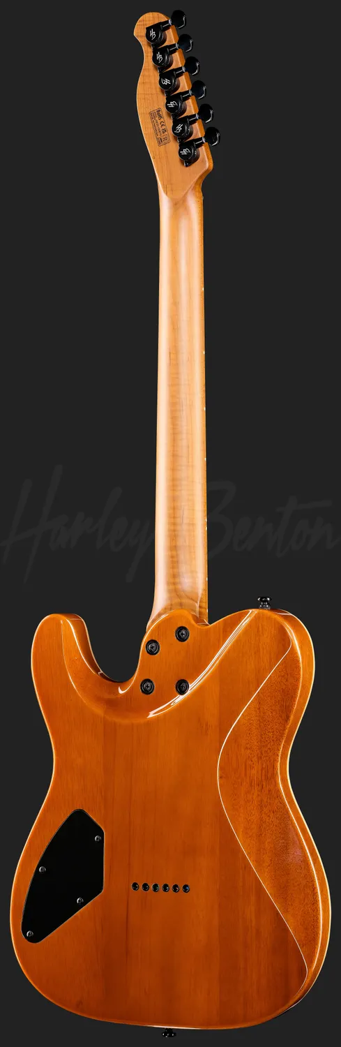 Harley Benton Fusion-T II HH MN HT BM E-Gitarre Black Metallic Humbucker