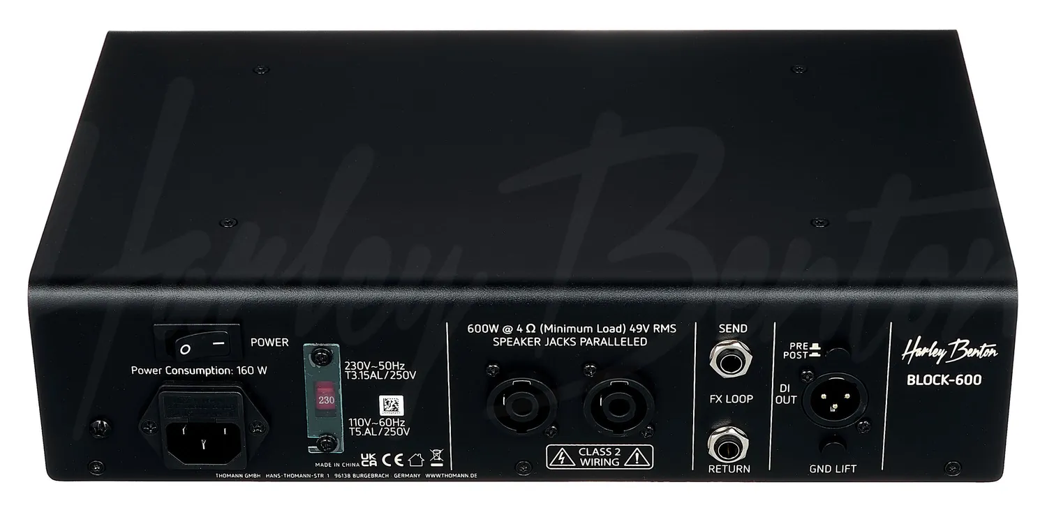 Harley Benton Standard BLOCK-600 Bassverstärker Topteil 600W