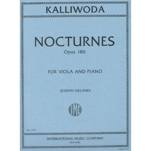 Kalliwoda Sechs Nocturnes Op. 186 Noten Viola Klavier