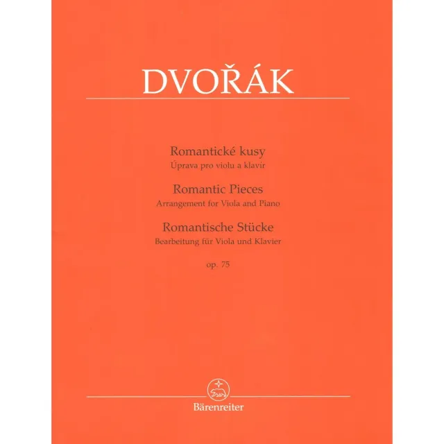 Dvorak Romantic Pieces Op.75 Noten Viola Klavier