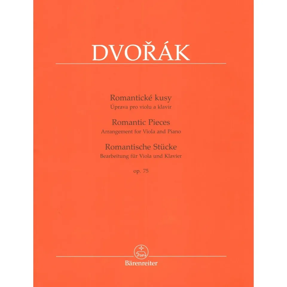 Dvorak Romantic Pieces Op.75 Noten Viola Klavier