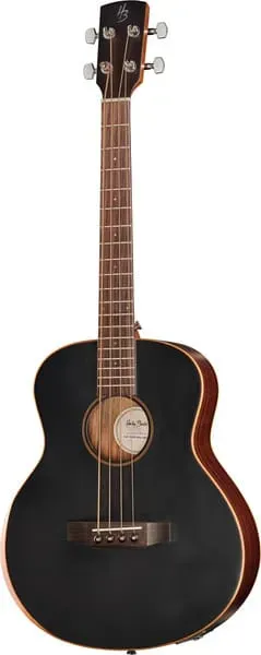 Harley Benton Custom Line CLB-70SRE Mini Akustikbass schwarz Fichte massiv