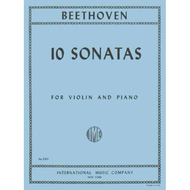 International Beethoven 10 Sonaten Violinnoten Klavier komplett