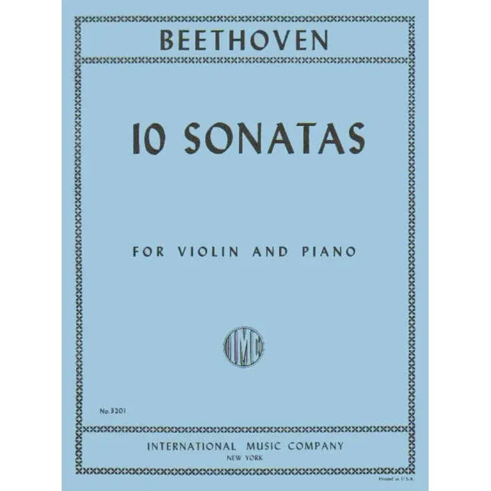 International Beethoven 10 Sonaten Violinnoten Klavier komplett