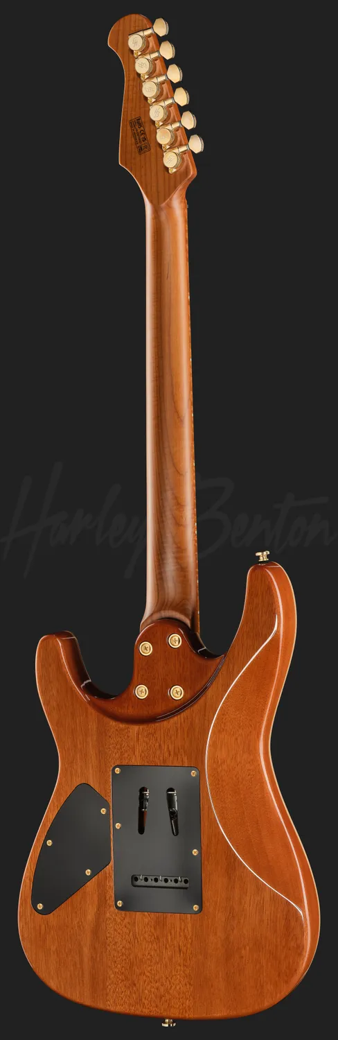Harley Benton Fusion-IV HSH E-Gitarre Ahorn Bengal Burst