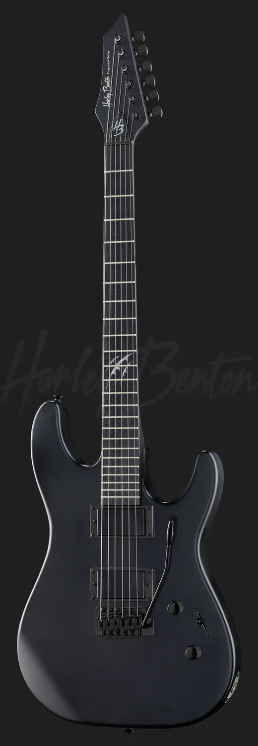 Harley Benton Rock HWY-25BKS E-Gitarre matt schwarz