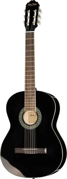 Harley Benton Santos CG200 BK Konzertgitarre Schwarz Nylon