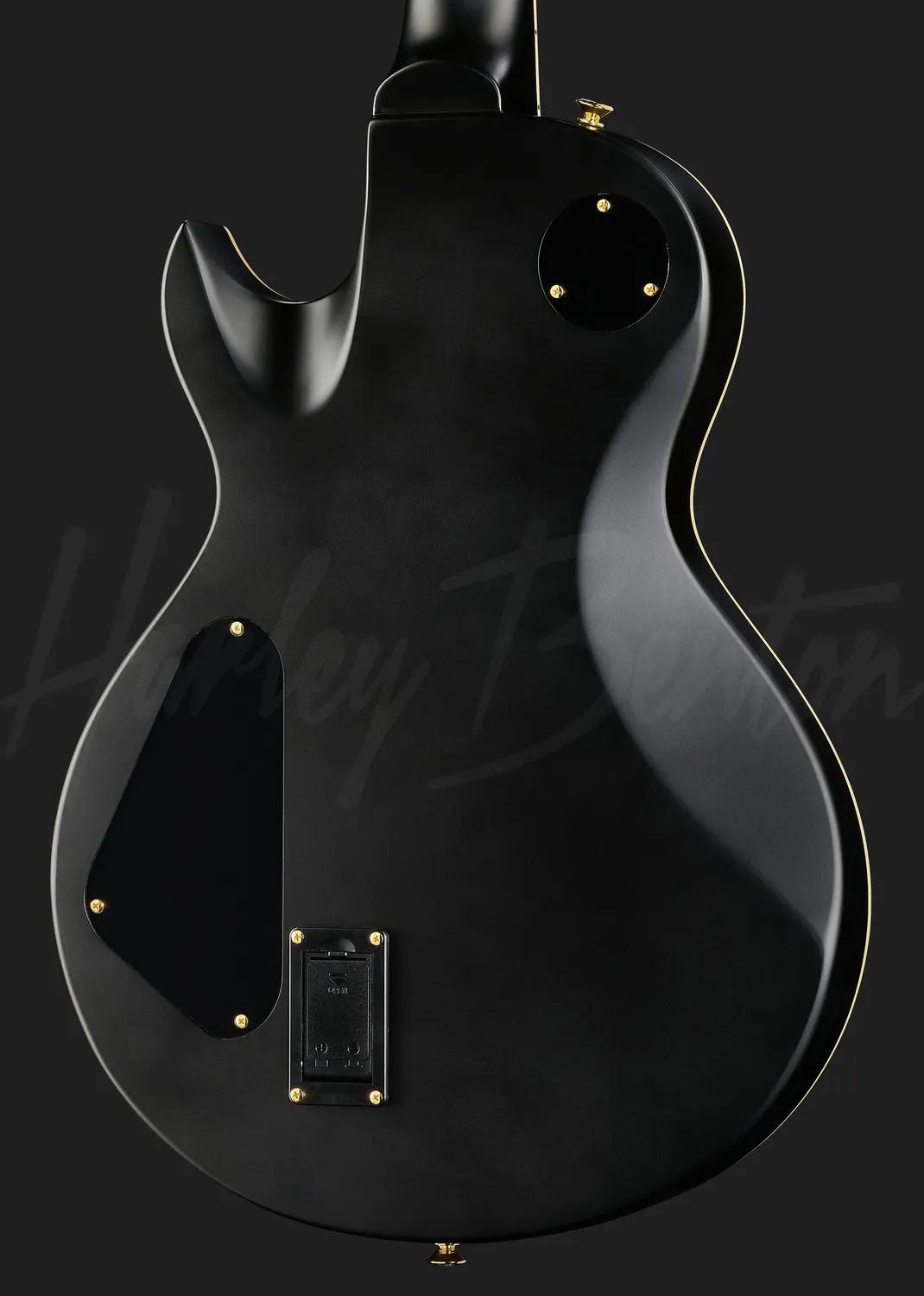 Harley Benton Vintage SC-1000 SBK E-Gitarre Satin Black Aktiv