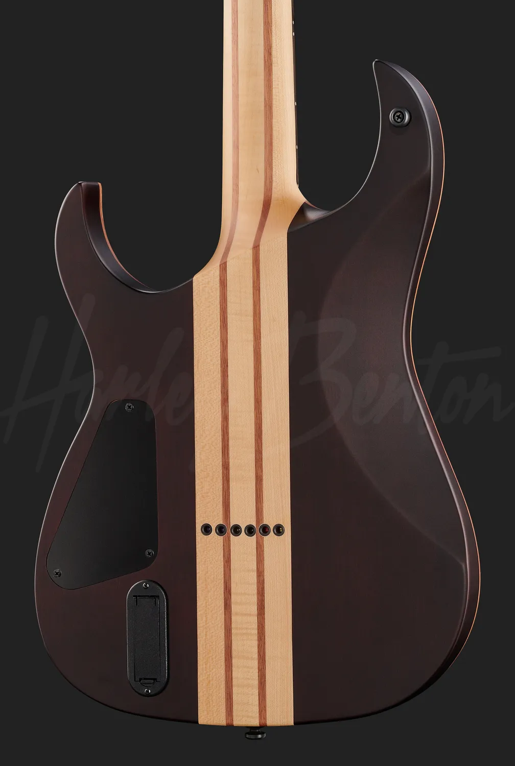 Harley Benton Amarok-6 E-Gitarre Black Red Quilted Burst aktiv