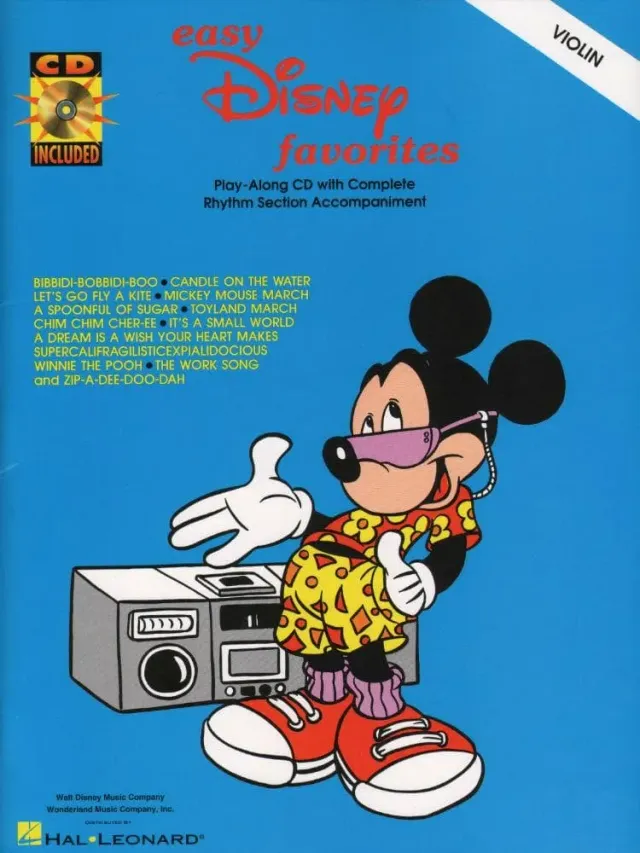 Shar Music Easy Disney Favorites Noten Violine Buch CD