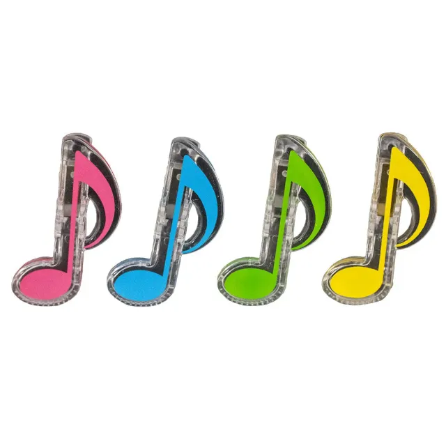 Eighth Note Notenklammern Achtelnote Kunststoff 4er Pack