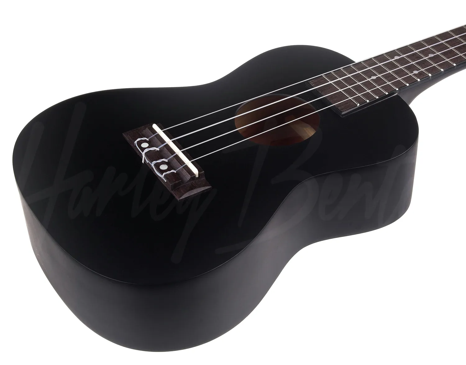 Harley Benton UK-12C Black Konzert-Ukulele schwarz