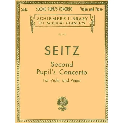 Schirmer Seitz Schülerkonzert Nr. 2 G-Dur Op. 13 Noten Violine