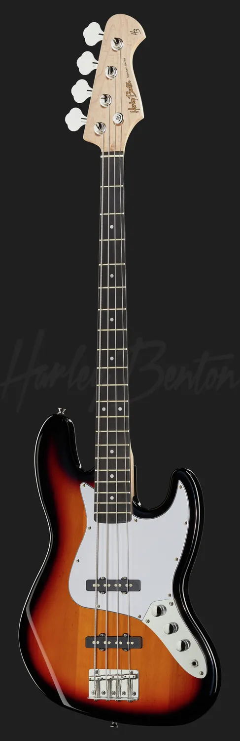 Harley Benton JB-20 SB E-Bass Sunburst Pappelkorpus