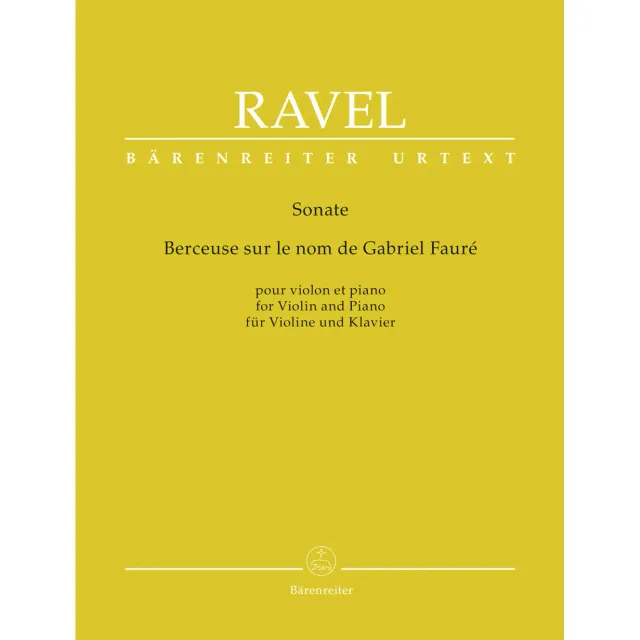 Shar Music Ravel Berceuse Fauré M 74 Noten Violine Klavier Urtext