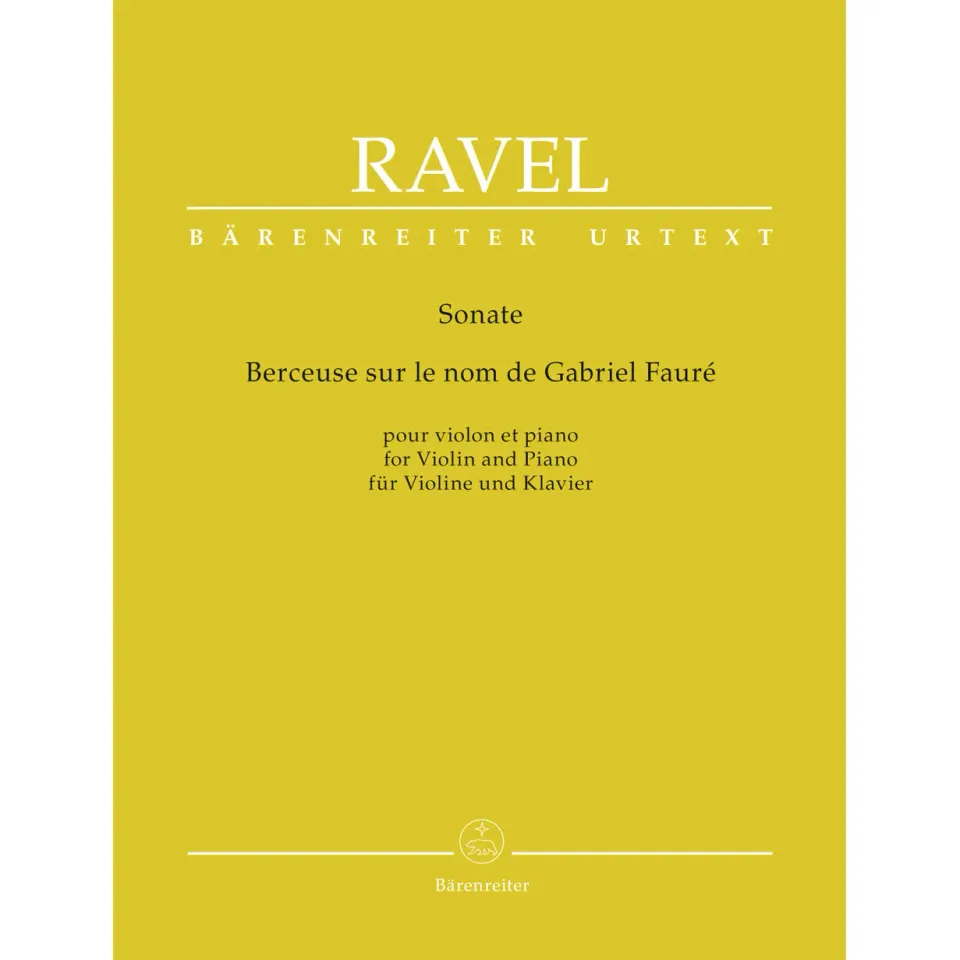Shar Music Ravel Berceuse Fauré M 74 Noten Violine Klavier Urtext