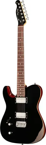 Harley Benton Fusion-T HH HT LH EB E-Gitarre Linkshänder Schwarz