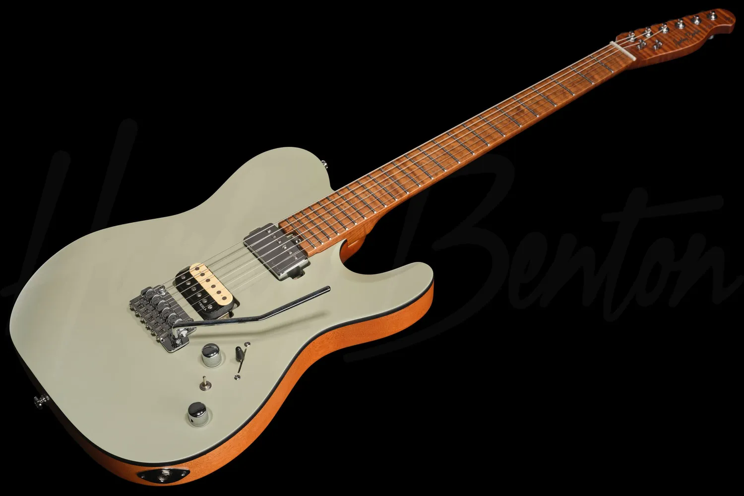 Harley Benton Fusion-T II HH MN SGR E-Gitarre Satin Grey Humbucker