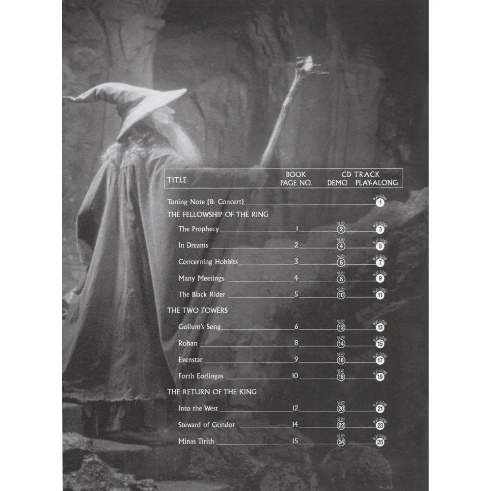 Warner Brothers Herr der Ringe Cello Klavier Noten mit CD