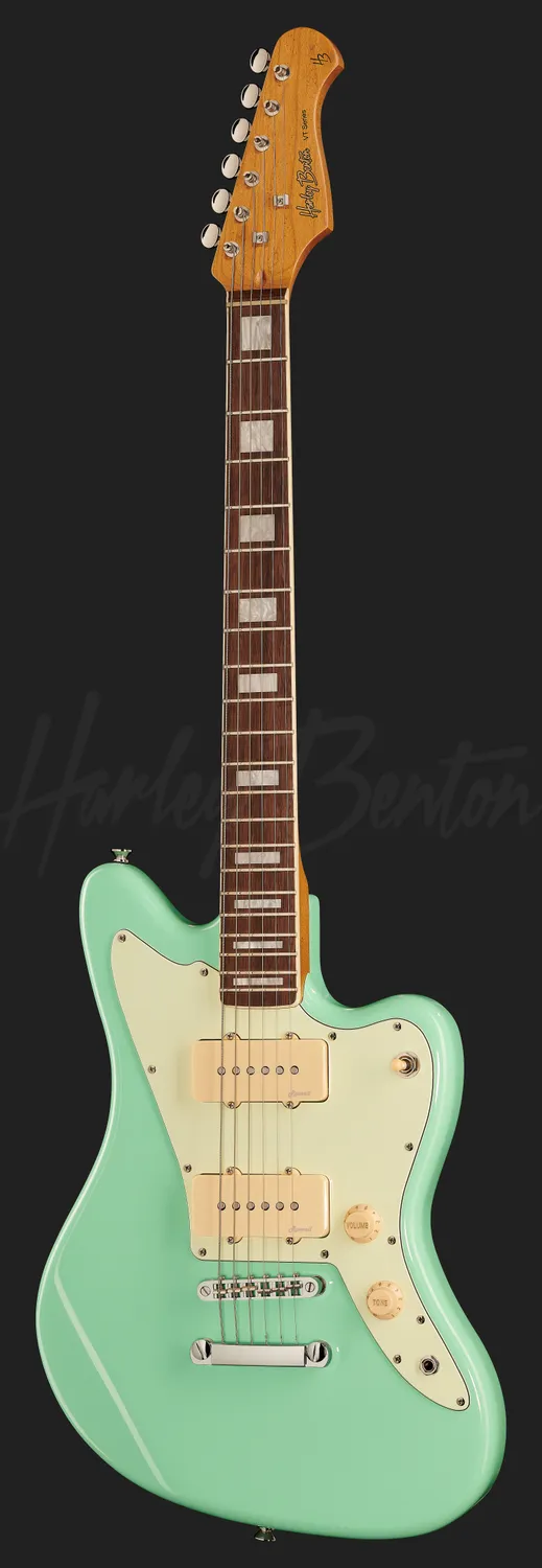 Harley Benton Classic JA-60CC E-Gitarre Seafoam Green Offset