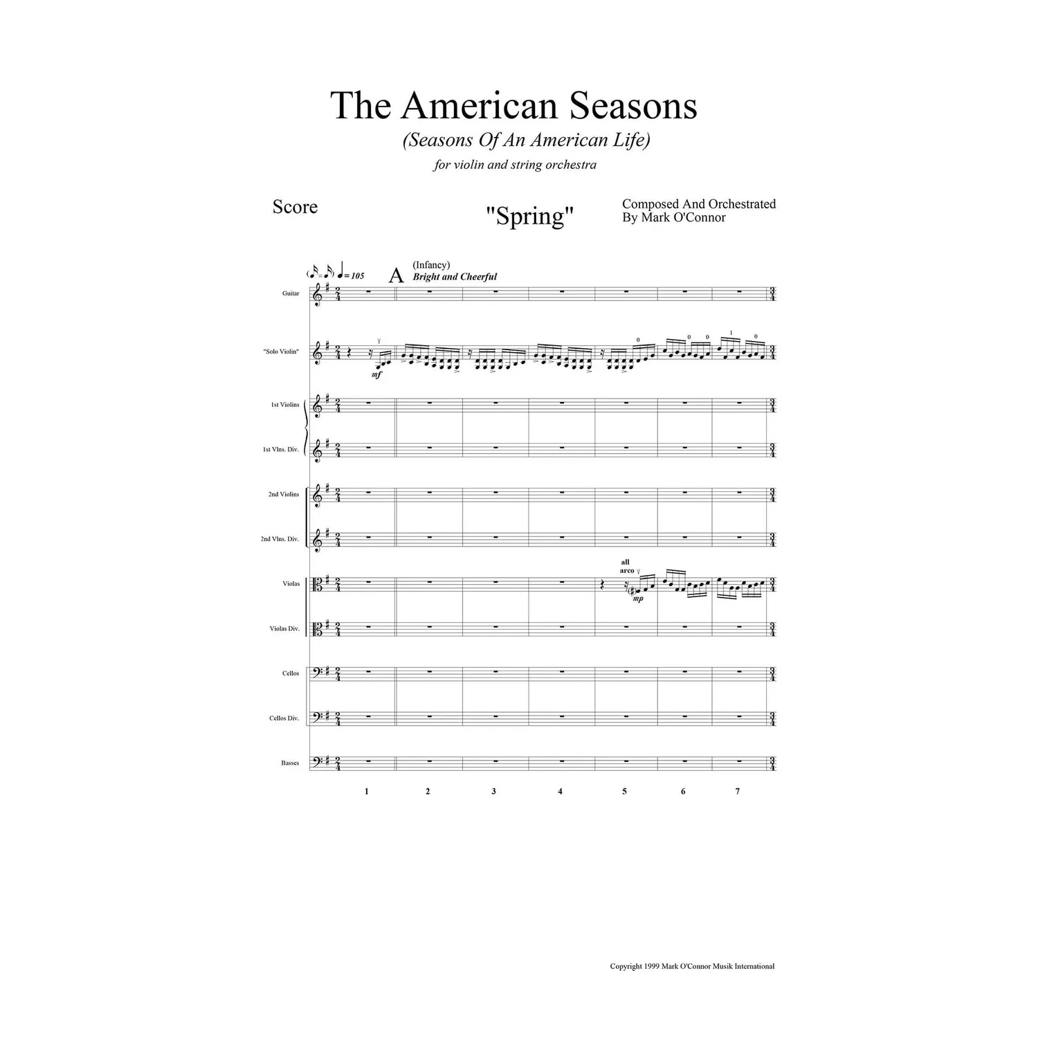 Mark O'Connor American Seasons Geige Partitur Download