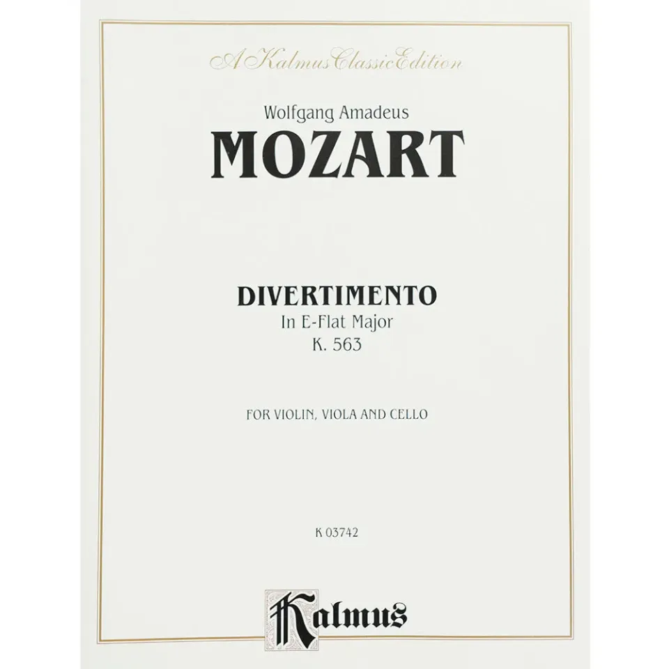 Mozart Divertimento Es-Dur K 563 Noten Streichtrio