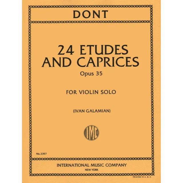 Shar Music Dont 24 Etüden Op 35 Violine Noten Galamian