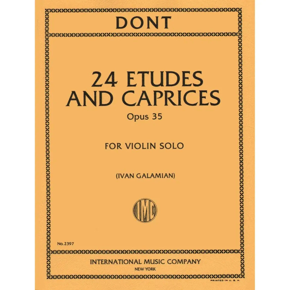 Shar Music Dont 24 Etüden Op 35 Violine Noten Galamian