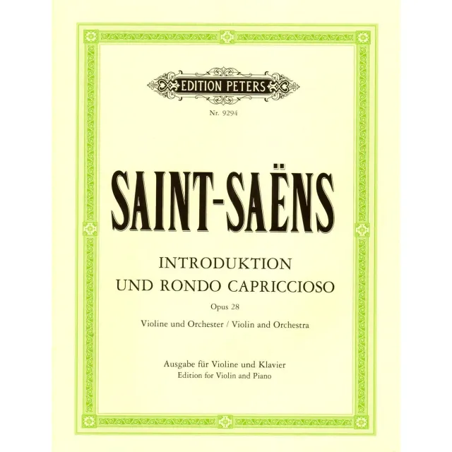 Saint-Saëns Introduction Rondo op. 28 Noten Violine Klavier virtuos