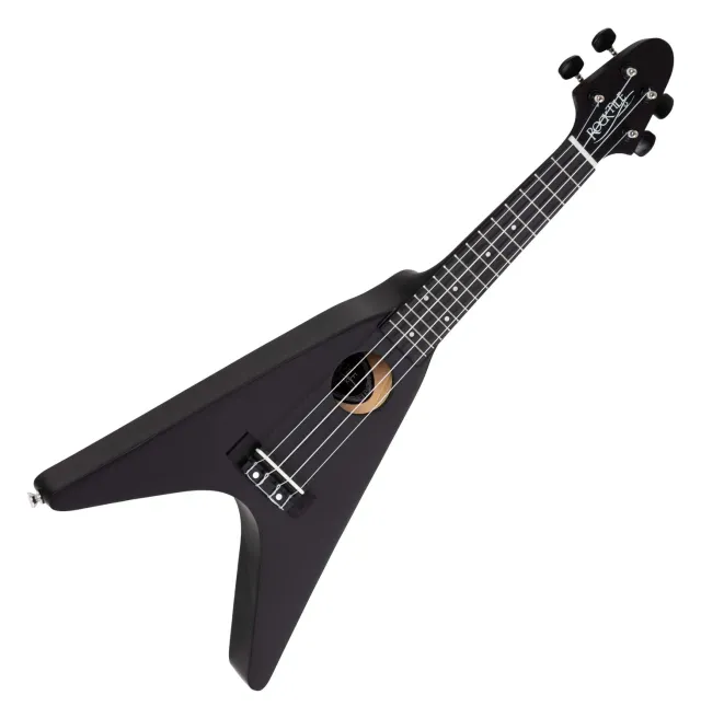 Rocktile FV-04 BK Ukulele Sopran schwarz Heavy