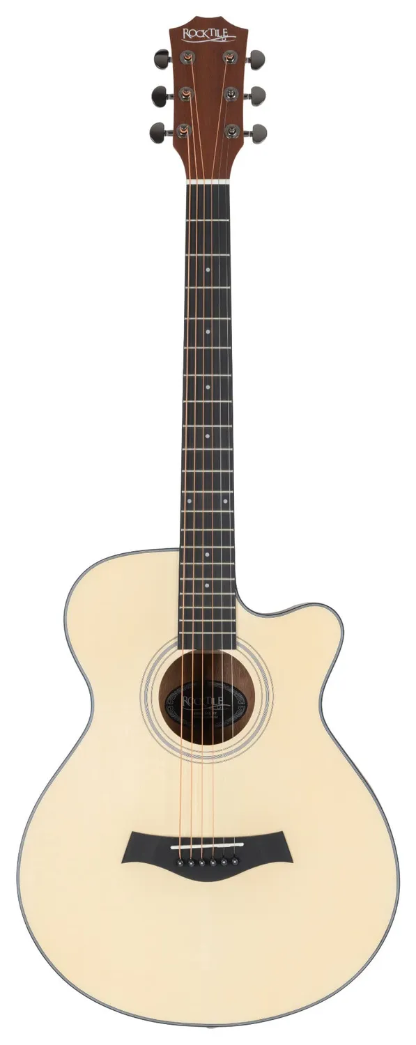 Rocktile WSC-101C NT Westerngitarre Gigbag-Set Concert Fichte