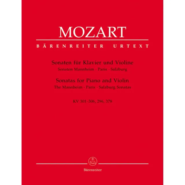 Bärenreiter Mozart Violinsonaten K 301-306 Violine Klavier
