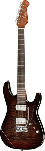 Harley Benton Progressive Fusion-IV E-Gitarre Dusk Glow Palisander