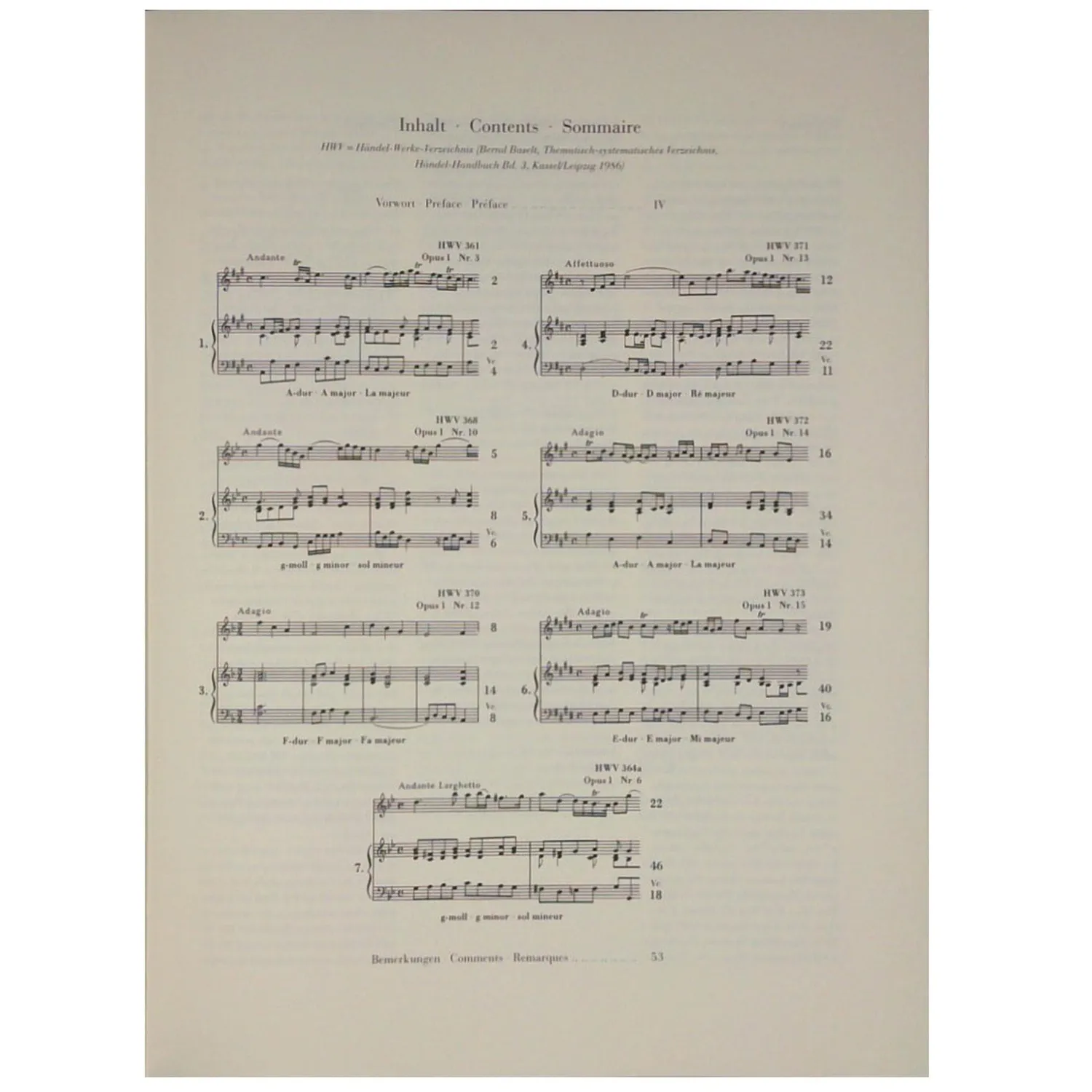 Henle Händel 7 Sonaten Violine Noten Urtext