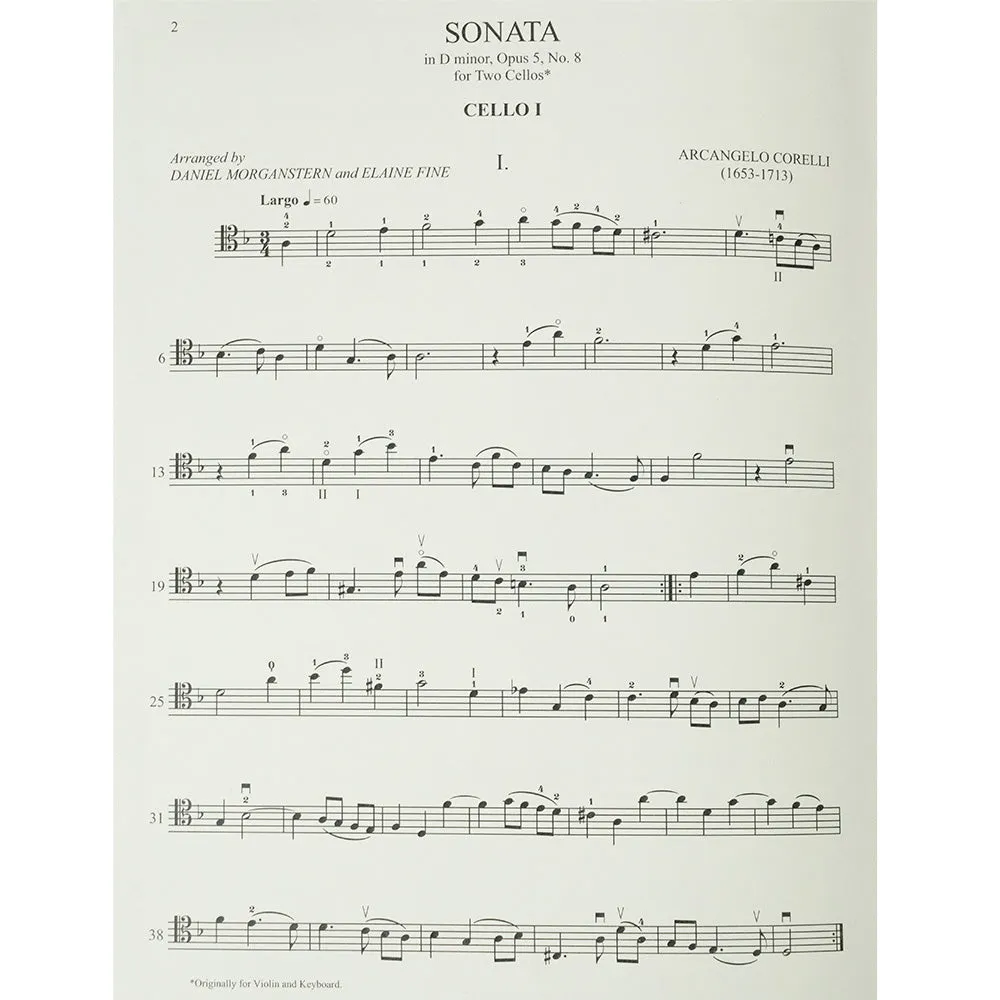 Shar Music Corelli Sonate d-moll Op.5 Nr.8 Noten für 2 Celli