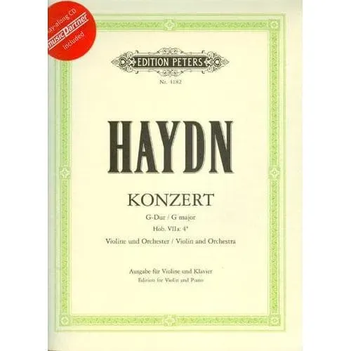 Peters Haydn Konzert Nr.2 G-Dur Violinnoten Buch mit CD