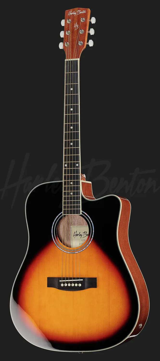 Harley Benton Custom Line D-120CE VS E-Westerngitarre Sunburst