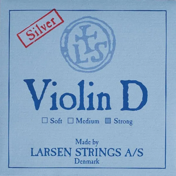 Larsen Silver Violin D-Saite 4/4 Medium silberumwoben